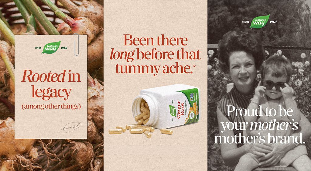 campaign stills from a Nature's Way advertising campaign by Knock